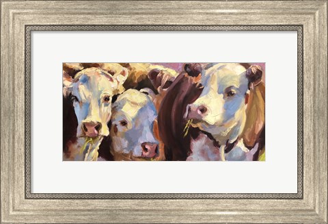 Framed Three For Lunch Print