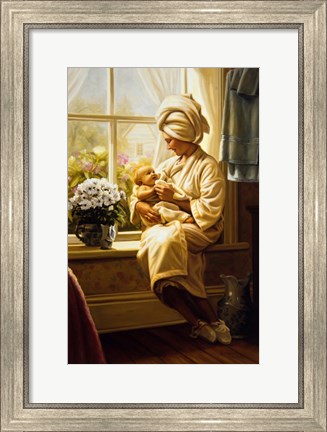 Framed Mother And Child Print