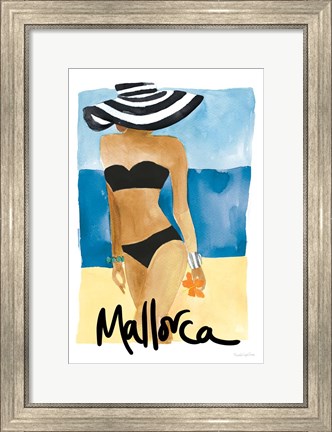 Framed Mallorca Girl Print