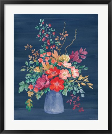 Framed Floral Drama II Print