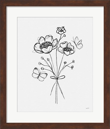 Framed Among Wildflowers IV Print