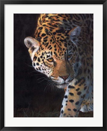 Framed Jaguar Portrait 2 Print