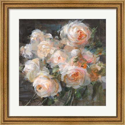 Framed Braderie Roses Print