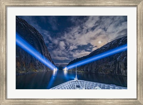 Framed Ferry Ship MS Trollfjord Print