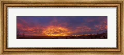 Framed Spectacular Sunrise Clouds Print