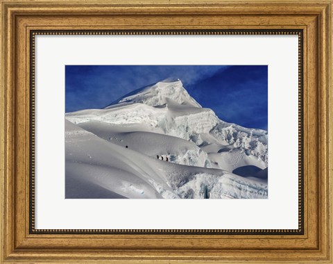 Framed Mountaineers, Cordillera Blanca Mountain Range in Peru Print