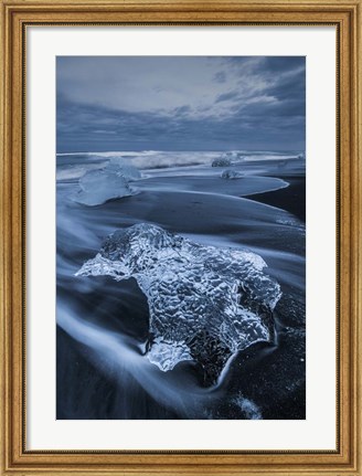 Framed Ocean View, Iceland Print