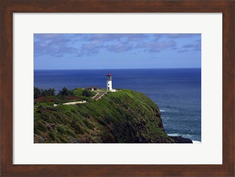 Framed Kilauea Point Lighthouse, Kauai, Hawaii Print