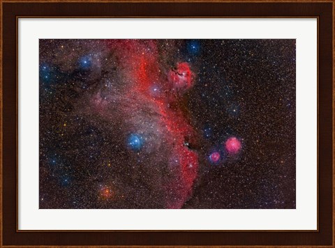 Framed Seagull Nebula, Ic 2177 Print