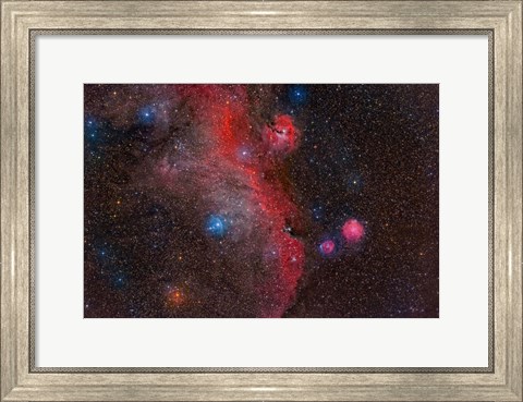 Framed Seagull Nebula, Ic 2177 Print