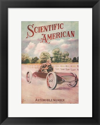 Framed Cover of an edition of Scientific American Print