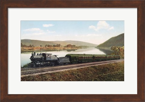 Framed Black Diamond Express Train Print