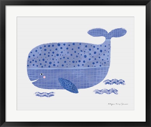 Framed Whale Print