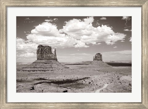 Framed Monument Valley IV Sepia Print