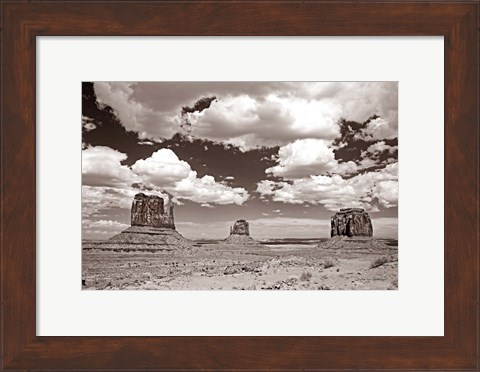 Framed Monument Valley III Sepia Print