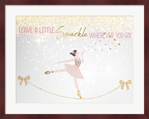 Framed Leave a LIttle Sparkle v1 Print