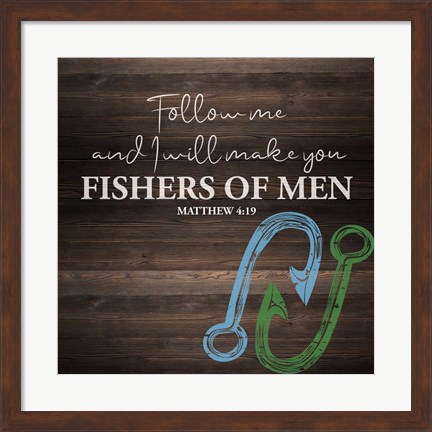 Framed Fishers Of Men Print