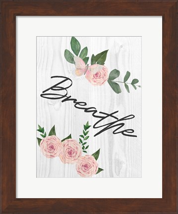 Framed Breathe Florals 1 Print