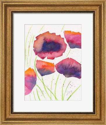 Framed Poppies July Print