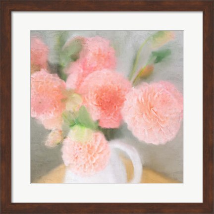 Framed Pink Carnations Print