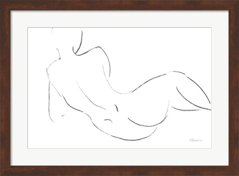 Framed Nude Sketch III v2 Print
