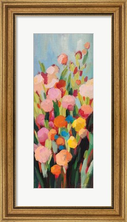 Framed Vivid Flowerbed I Print