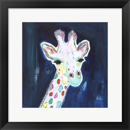 Framed Tie Dye Giraffe Print