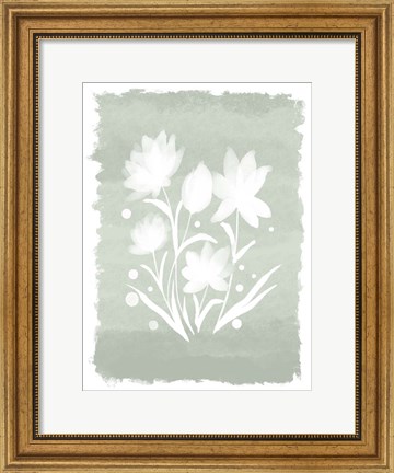 Framed Watercolor Florals 1 Print