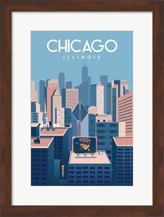 Framed Chicago Illinois Print