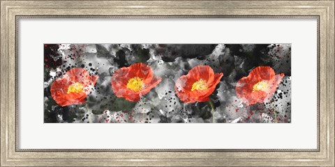 Framed Poppy Panel Print