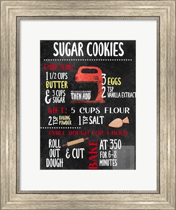 Framed Sugar Cookies Print