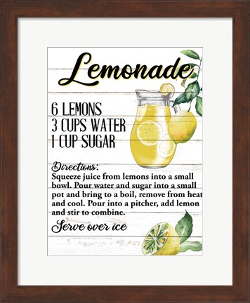 Framed Lemonade Print