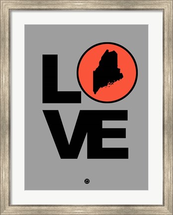 Framed Love Maine Print