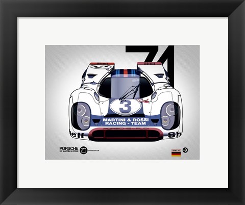 Framed 1971 Porsche 917 Print