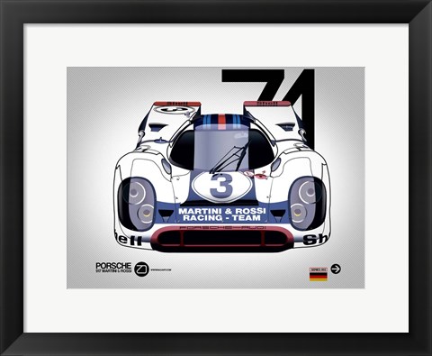 Framed 1971 Porsche 917 Print