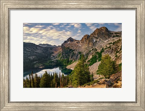 Framed Morning at Alpine Peak Print