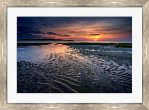 Framed Sunset on Wing Island Print