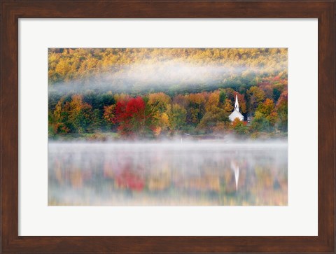 Framed Autumn in New Hampshire Print
