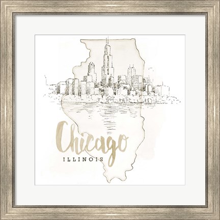 Framed US Cities VI Print