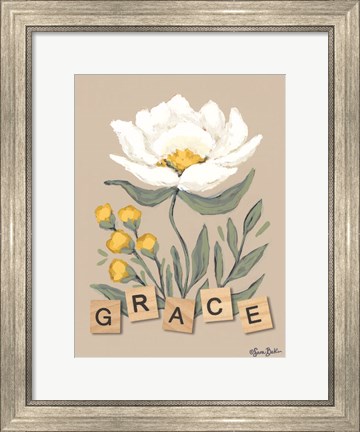 Framed Happy Flower Grace Print