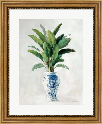 Framed Greenhouse Palm Chinoiserie II Print