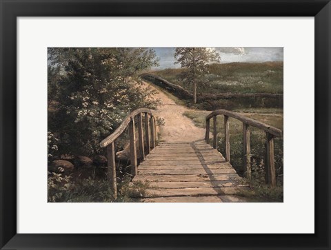 Framed Wooden Bridge Print