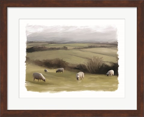 Framed Rolling Countryside Print