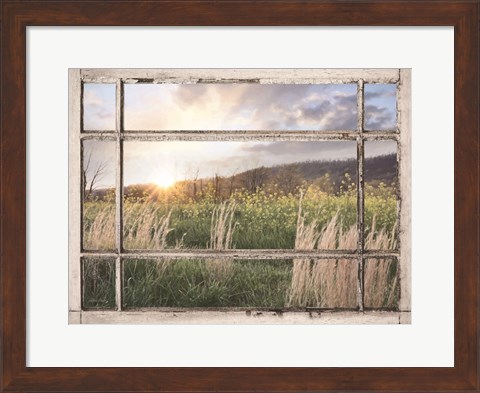 Framed Country Sunset Print