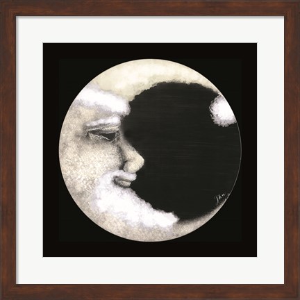 Framed Santa Moon Print
