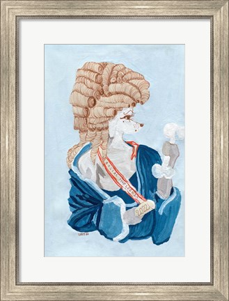 Framed Parisien Poodle Print