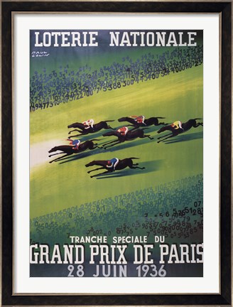 Framed Loterie Nationale Print
