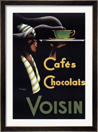 Framed Cafes Chocolats Print
