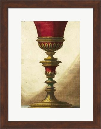 Framed Red Goblet IV Print