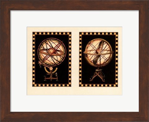 Framed Mini Globes Print